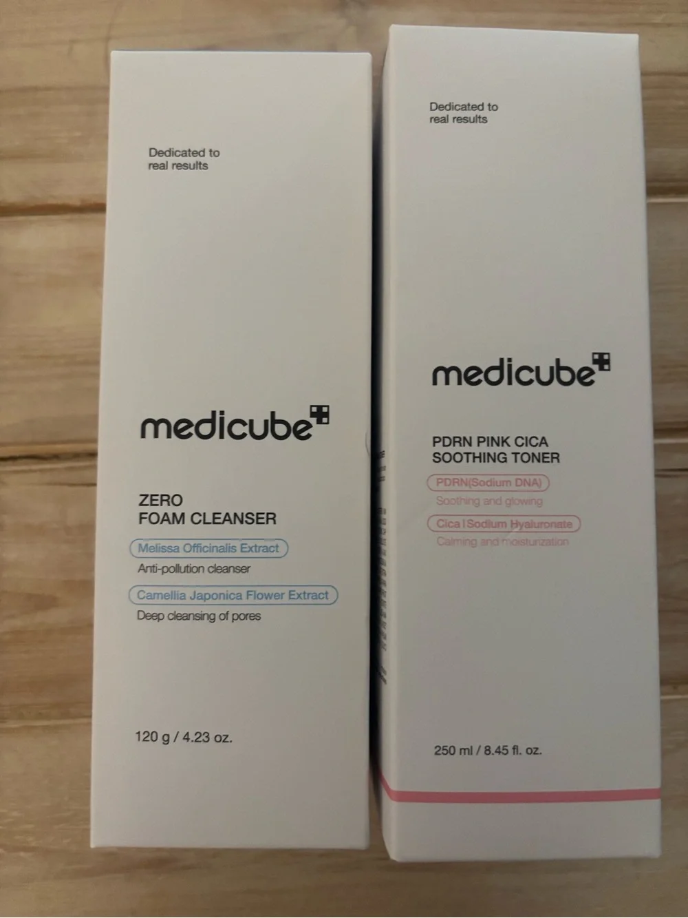 Pink Cica Soothing Toner & Zero foam cleanser (712)